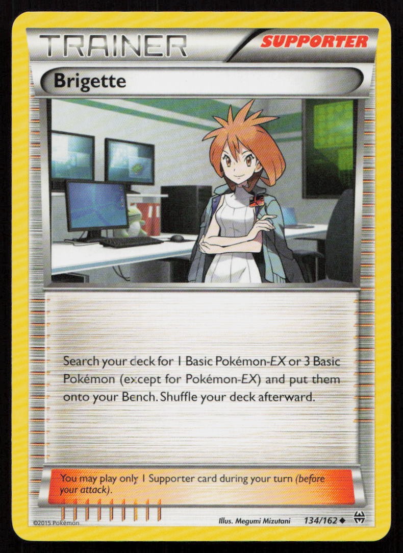 Brigette 134/162 Uncommon BREAKthrough Pokemon Lightly Played