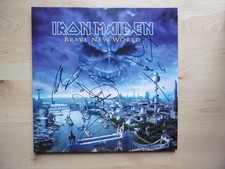 Iron Maiden Autographs Signed LP Cover "Brave New World" Vinyl ACOA