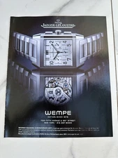 Jaeger - LeCoultre Reverso Squadra Swiss Watch Print  Advertisement Horology