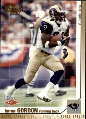 2002 Pacific Heads Update #140 Lamar Gordon RC - FB