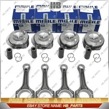 4PCS OEM pistons STD and Genuine Connecting Rods Φ23mm for AUDI A4 Q5 A5 2.0T
