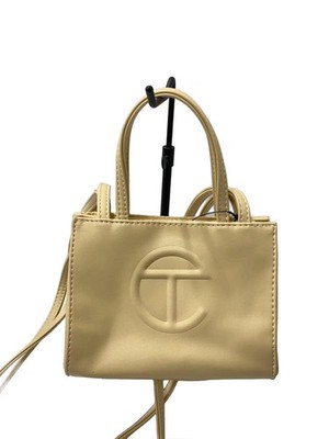 Telfar Mini Handbag/Shoulder Bag Beige, Solid Color, 2-Way