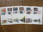 Japan Stamp First Day Cover Kabuki Series 6 Covers (歌舞伎シリーズ) 1991～1992