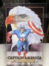 2024 Skybox Marvel Masterpieces 92 Platinum #16 Captain America Clear Cut