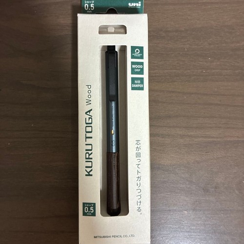Uni Kuru Toga Legno 0,5mm Matita Meccanica Acciaio Grigio M5-KW 1P JP Nuova - Foto 4 di 24