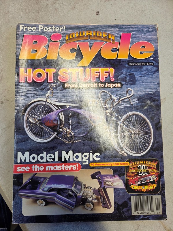 March/April 1996 Lowrider Bicycle Magazine with POSTER
