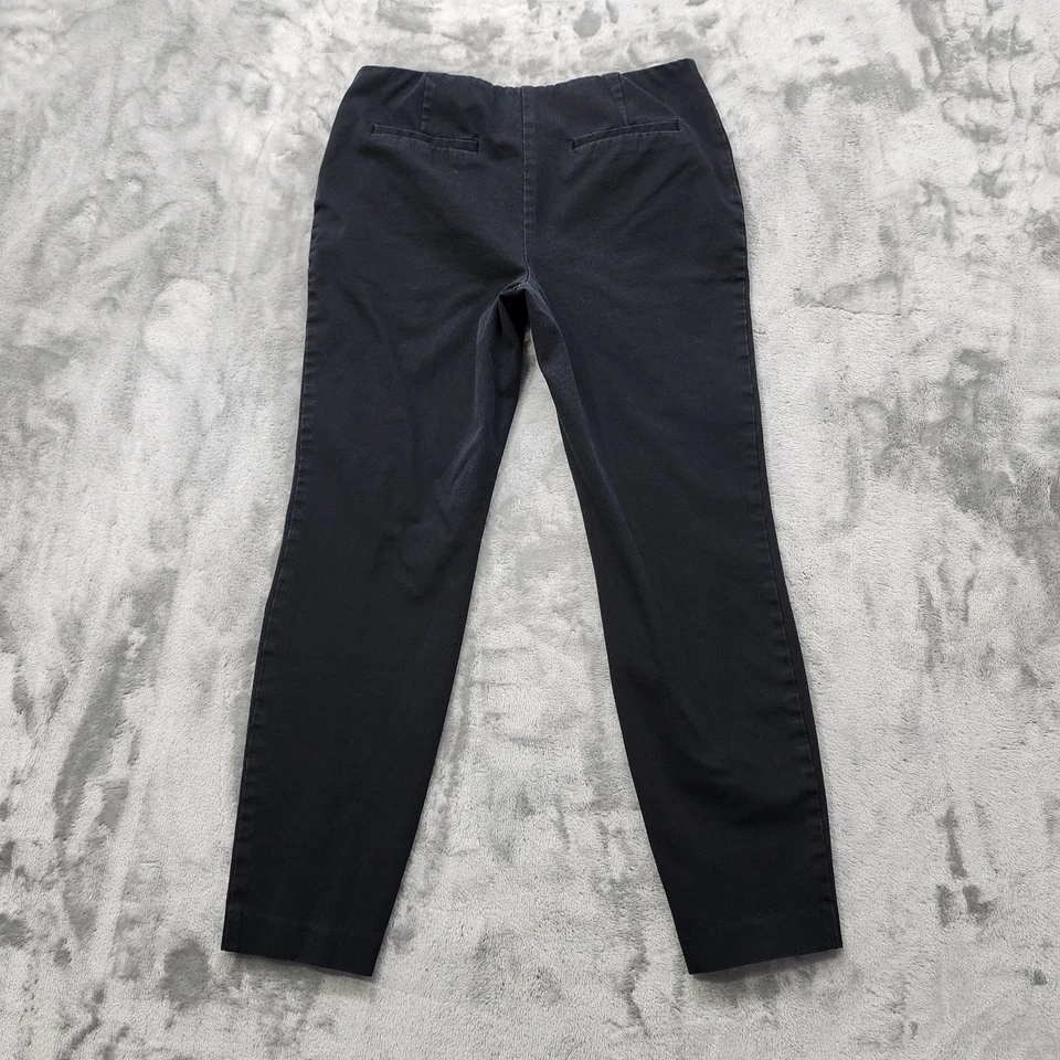 Alfani Pants Womens 6 Black Low Rise Skinny Front Seam Zipper Pockets Stretch - Image 2 of 4