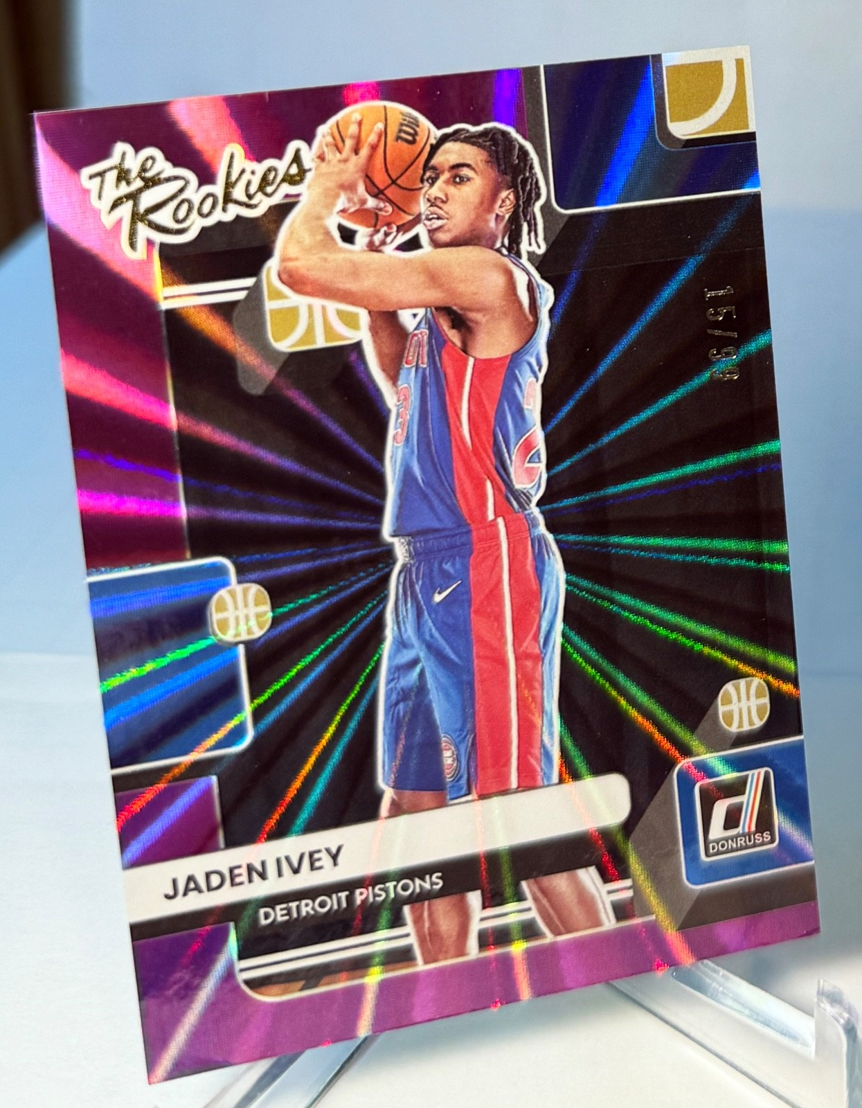 2022 Donruss Jaden Ivey The Rookies #5 Purple /99 (RC)