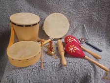 Wood 8 Pc rhythm Band Set...Barely Used...In Original Box