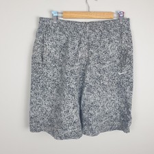 Nike Sweat Shorts Mens Large Grey Speckled Sportswear Gym Streetwear Retro