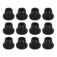 12 Pcs Black Plug Holes, H10 Rubber Button Plug for 10mm / 0.39" Hole