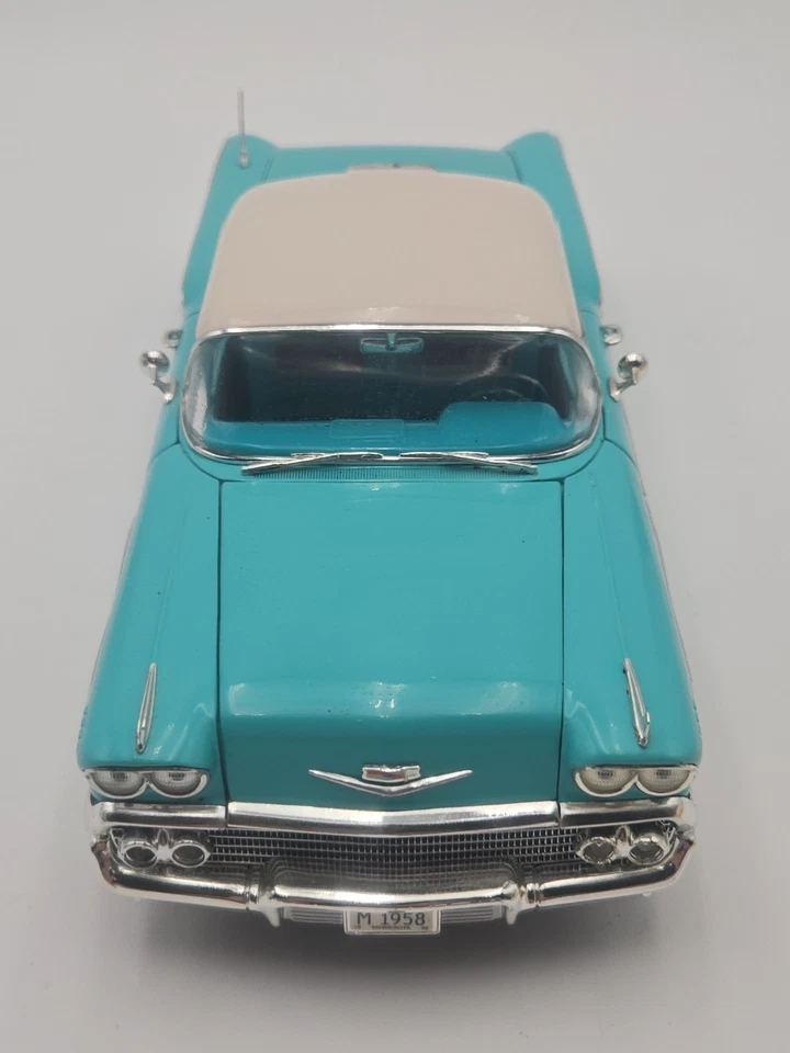 1958 Chevy Impala Turquoise 1/18 Scale Limited Edition Wrong Box - Image 4 of 4