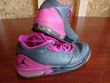 Jordan Flight Origin 2 Kids Grey Fuchsia 718075-006 Size 7Y