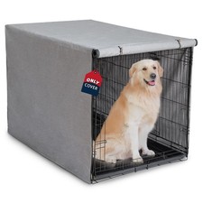 Dog Crate Cover 600D Oxford Waterproof Kennel Fits for 24 Inches Wire Cage Grey