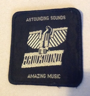 Hawkwind Astounding Sounds vintage 1970s CONCERT SEW ON PATCH BLACK border