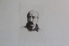 Marcellin DESBOUTIN Portrait Georges Feydeau Drypoint Engraving (69522)