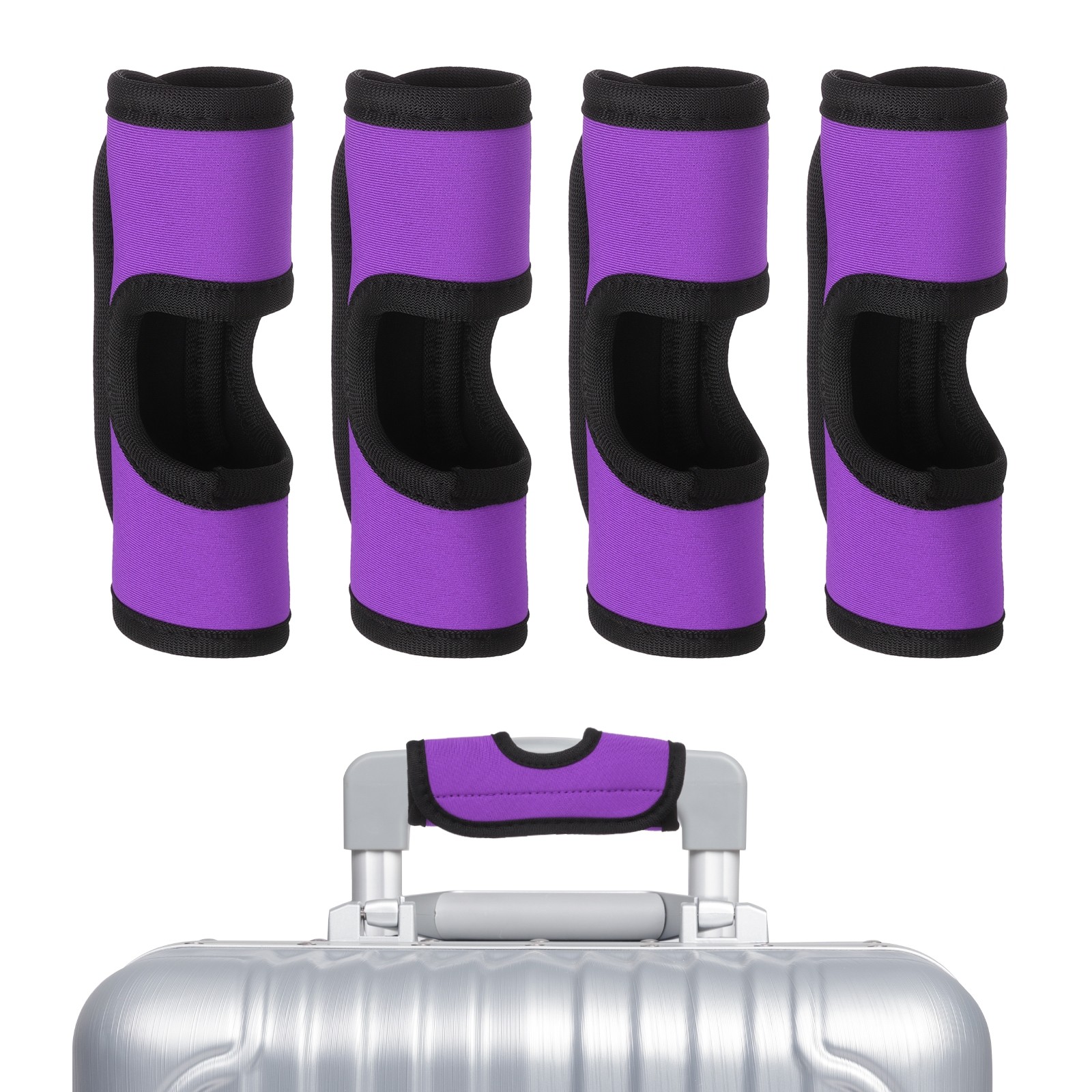 Handle Wrap Hollow Luggage Identifiers For Luggage Purple