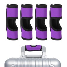 4Pcs Luggage Handle Wrap Hollow Luggage Identifiers for Luggage Purple