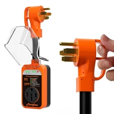 50A RV Surge Protector with 12000 Joules Waterproof LED Display