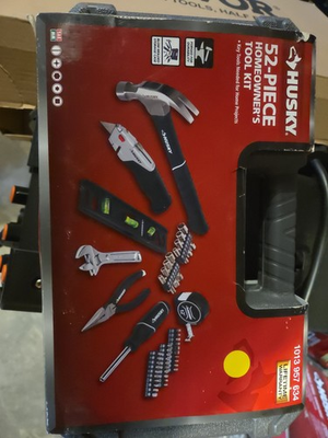 #ad #ad Husky 52 Piece Homeowner#x27;s Tool Kit 1013 957 634 Lifetime Warranty Storage Case $33.00