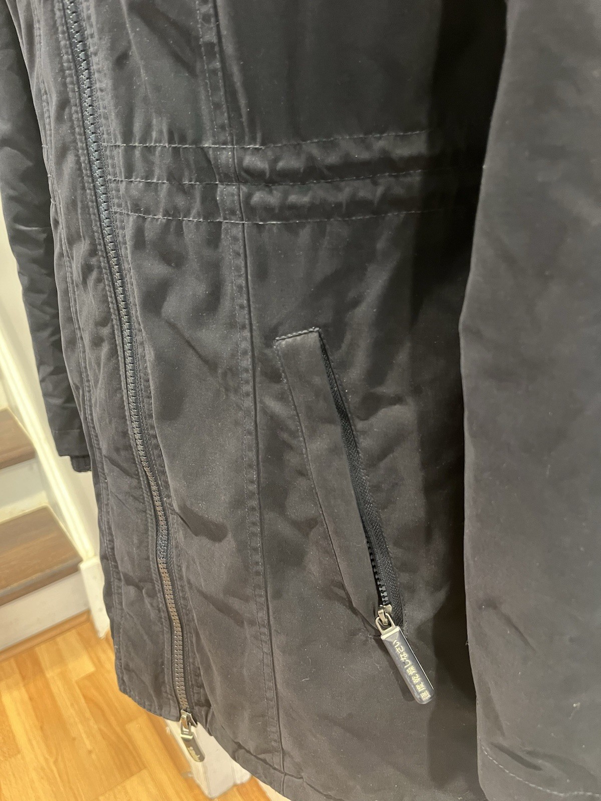 Superdry Microfiber The Windparka Size Large  DARK BLUE image 7