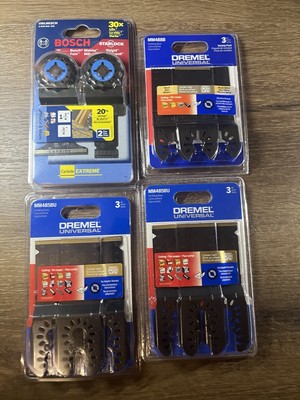 Bosch Starlock Oscillating Blade Set OSL002CH and Dremel MM488B, MM485BU