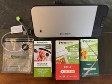 FoodSaver VS2120 Vakuumierer Konvolut - getestet, funktioniert, Schlauch + Beutel & Rollen