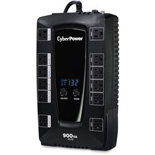 CyberPower Intelligent LCD AVRG900LCD 12 Outlet 900VA 480W UPS System