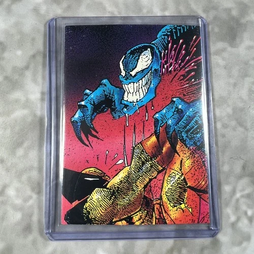 Wolverine Marvel Vintage 1992 Impel Card With Top Loader #87 Venom