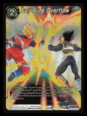 NM-Mint DBS:M Evil Aura Overflow - BT20-136 - UC - Foil Power Absorbed (BT20) DB