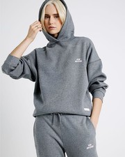 River Island Womens Hoodie Grey RVR Edition Back Print Sweatshirt Pullover Top