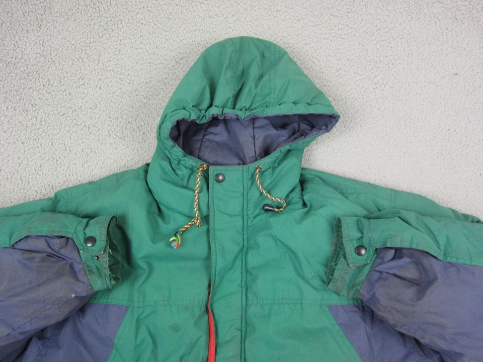 Chaqueta GANT De Colección Para Hombre Extra Grande XL Verde Azul Plumón Puffer Cremallera Completa Con Capucha Foto 2 de 4