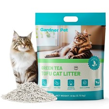 Natural Tofu Cat Litter with Green Tea   Fast Absorbing, Strong Clumping, Low...