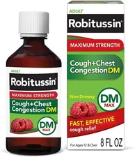 Robitussin Adult Maximum Strength Cough + Chest Congestion DM Max (8 fl. oz...