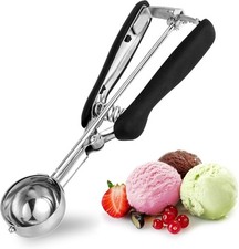 Eisportionierer 4,4 cm, Edelstahl Mittelgro&szlig;er 30 ml Eiskugelportioniere mit