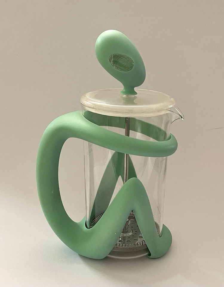 Alessi, Inka, french press, coffee maker green Guido Venturini 8 Cups - Image 2 of 4