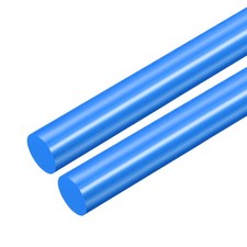 2 Stk. Plastik Rundstab POM Stange Rundstange Technisch Kunststoff 21mm D. Blau