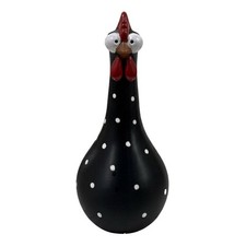 Bunte H&uuml;hnerfigur als Vase Farbig H&uuml;hnervase mit langem Hals Harzmaterial