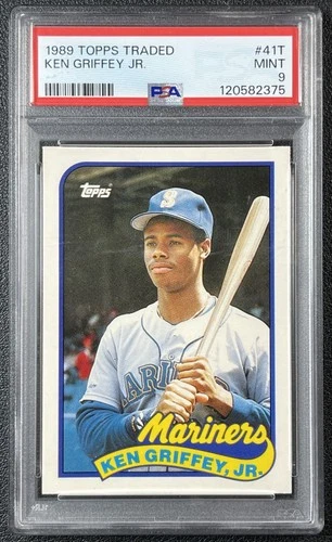 KEN GRIFFEY, JR. PSA 9 1989 TOPPS TRADED #41T ROOKIE RC MARINERS 2375
