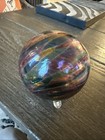 Handblown Glass Ornament Witch Ball Rainbow Iridescent Swirl Suncatcher