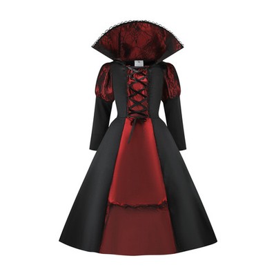 Mädchen Geisterbraut Kleid Gothic Halloween Kinder Karneval Kostüm