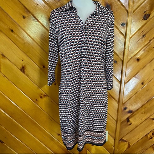Max Studio large Geometric Patterned Dress Modest