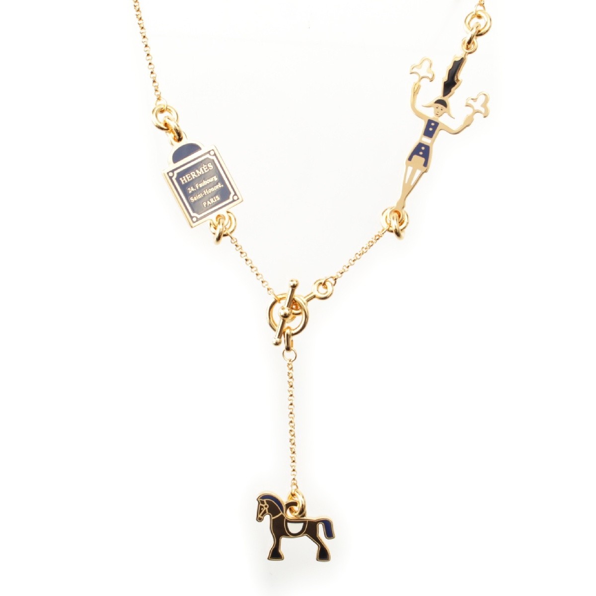 【大人気♪可愛い】 Hermes Chevalネックレス Hermes Cheval Grand Paradise Horse Necklace Pendant