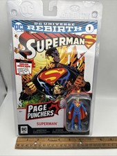 Superman Rebirth Superman McFarlane Page Punchers 3 Action Figure Comic MINT