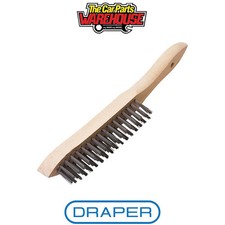 Image of Draper 31548 Heavy Duty 3 Row Wire Scratch Brush 310mm