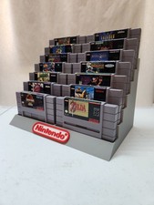 Nintendo SNES Super Nintendo 14 Cartridge Display Stand
