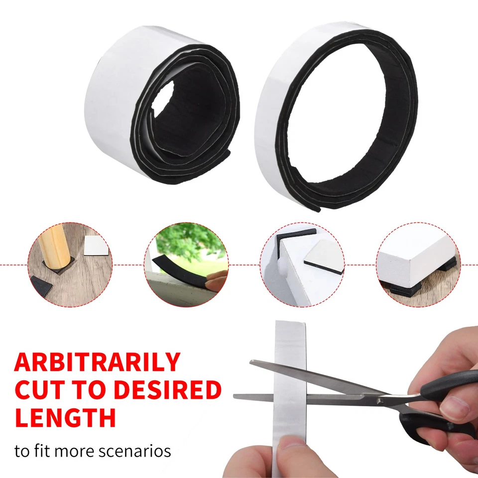 Filzband selbstklebend 2/5cm 3,0mm(+/-0,5mm) stark 20m lang Filzgleiter Rolle - Bild 4 von 4