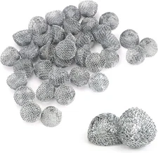 Scotte Screens Pipe Screen Filters Steel Ball (50pack) 50 pack, Silver 
