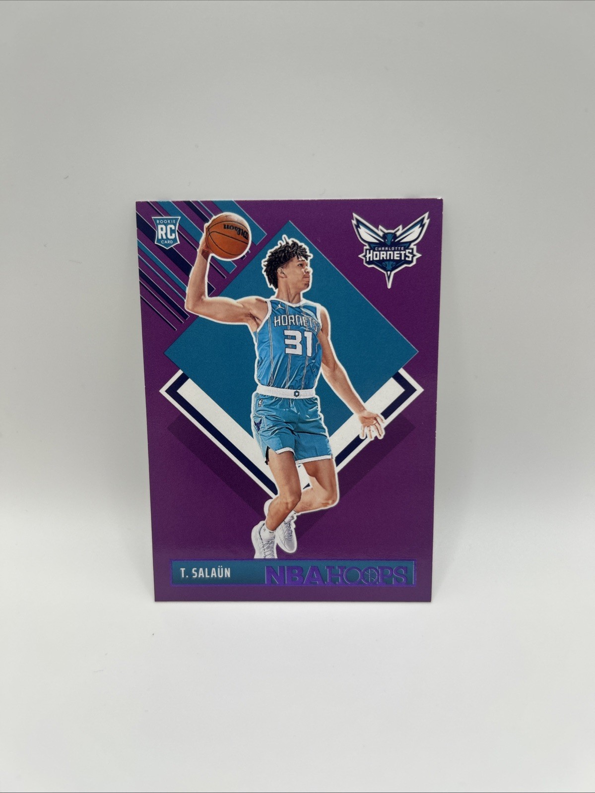 2024-25 Panini Nba Hoops - Hoops Tribute Tidjane Salaun #292 Purple (RC)