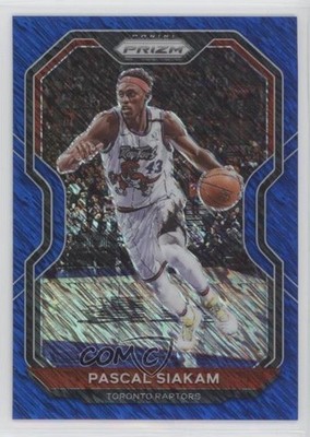 2020-21 Panini Prizm Blue Shimmer Prizm 21/35 Pascal Siakam #134 7y2